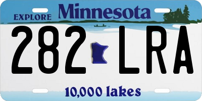 MN license plate 282LRA