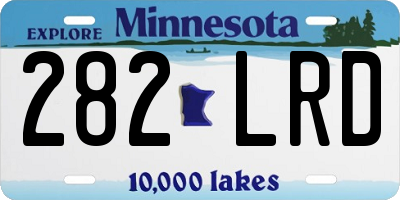 MN license plate 282LRD