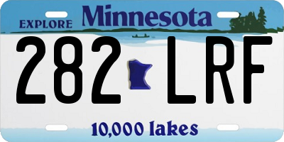 MN license plate 282LRF