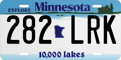 MN license plate 282LRK