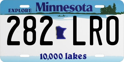 MN license plate 282LRO