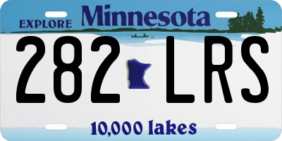 MN license plate 282LRS
