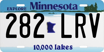 MN license plate 282LRV