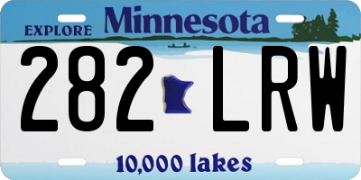 MN license plate 282LRW