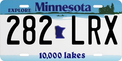 MN license plate 282LRX