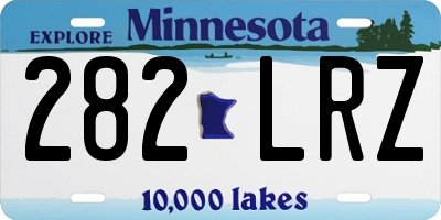 MN license plate 282LRZ