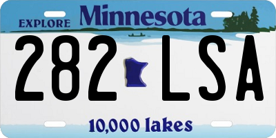 MN license plate 282LSA