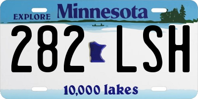 MN license plate 282LSH