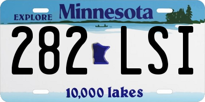 MN license plate 282LSI