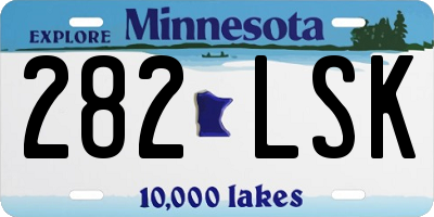 MN license plate 282LSK