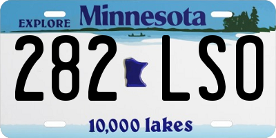 MN license plate 282LSO