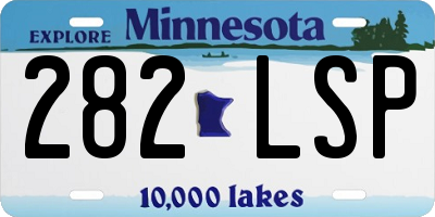 MN license plate 282LSP