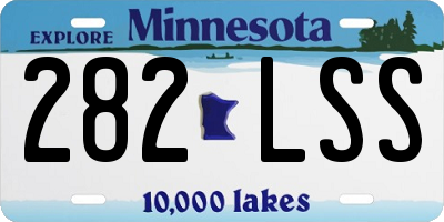 MN license plate 282LSS