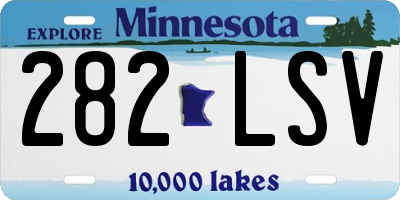 MN license plate 282LSV
