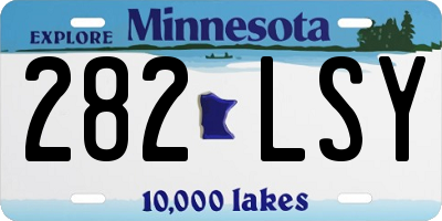 MN license plate 282LSY
