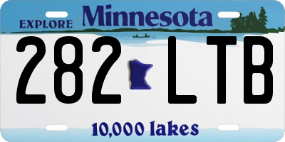 MN license plate 282LTB