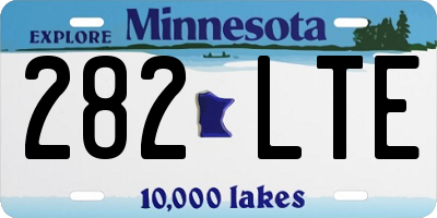MN license plate 282LTE