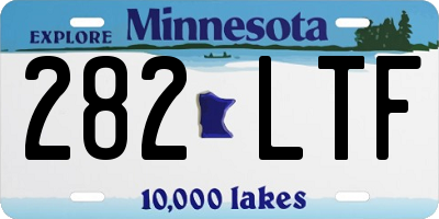MN license plate 282LTF