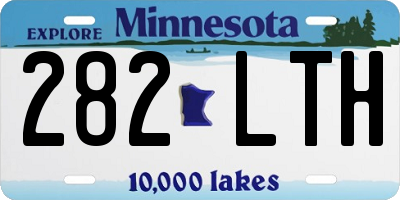 MN license plate 282LTH