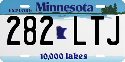 MN license plate 282LTJ
