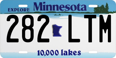 MN license plate 282LTM