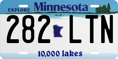 MN license plate 282LTN