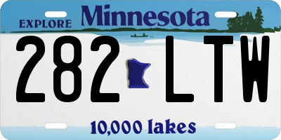 MN license plate 282LTW