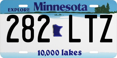 MN license plate 282LTZ
