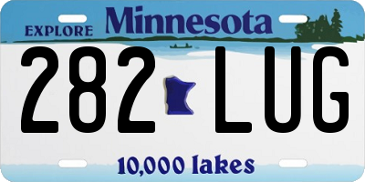 MN license plate 282LUG