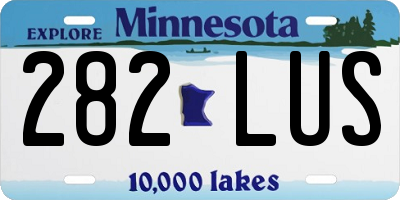 MN license plate 282LUS