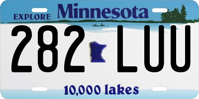 MN license plate 282LUU