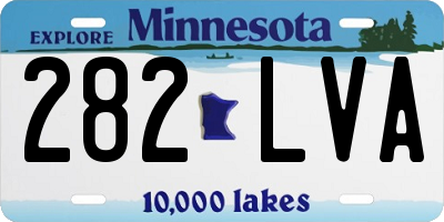 MN license plate 282LVA
