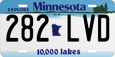 MN license plate 282LVD