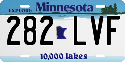 MN license plate 282LVF