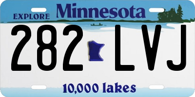 MN license plate 282LVJ