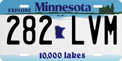 MN license plate 282LVM