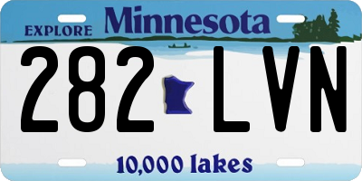 MN license plate 282LVN