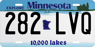 MN license plate 282LVQ