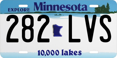 MN license plate 282LVS