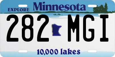 MN license plate 282MGI