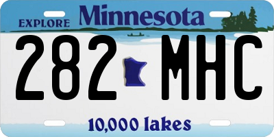 MN license plate 282MHC