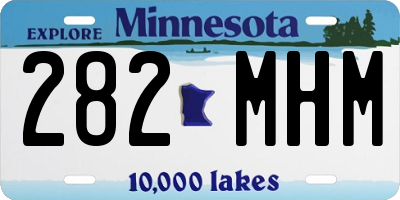 MN license plate 282MHM