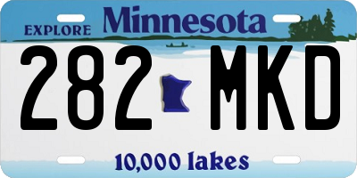 MN license plate 282MKD