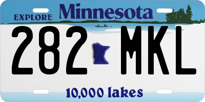 MN license plate 282MKL