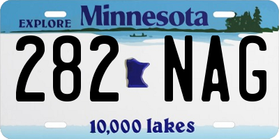 MN license plate 282NAG
