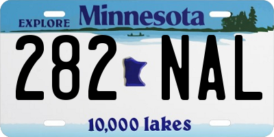 MN license plate 282NAL