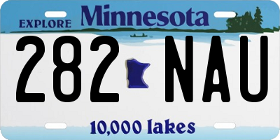 MN license plate 282NAU