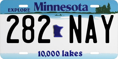 MN license plate 282NAY