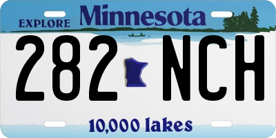 MN license plate 282NCH