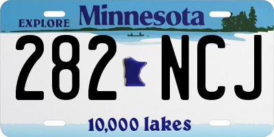 MN license plate 282NCJ